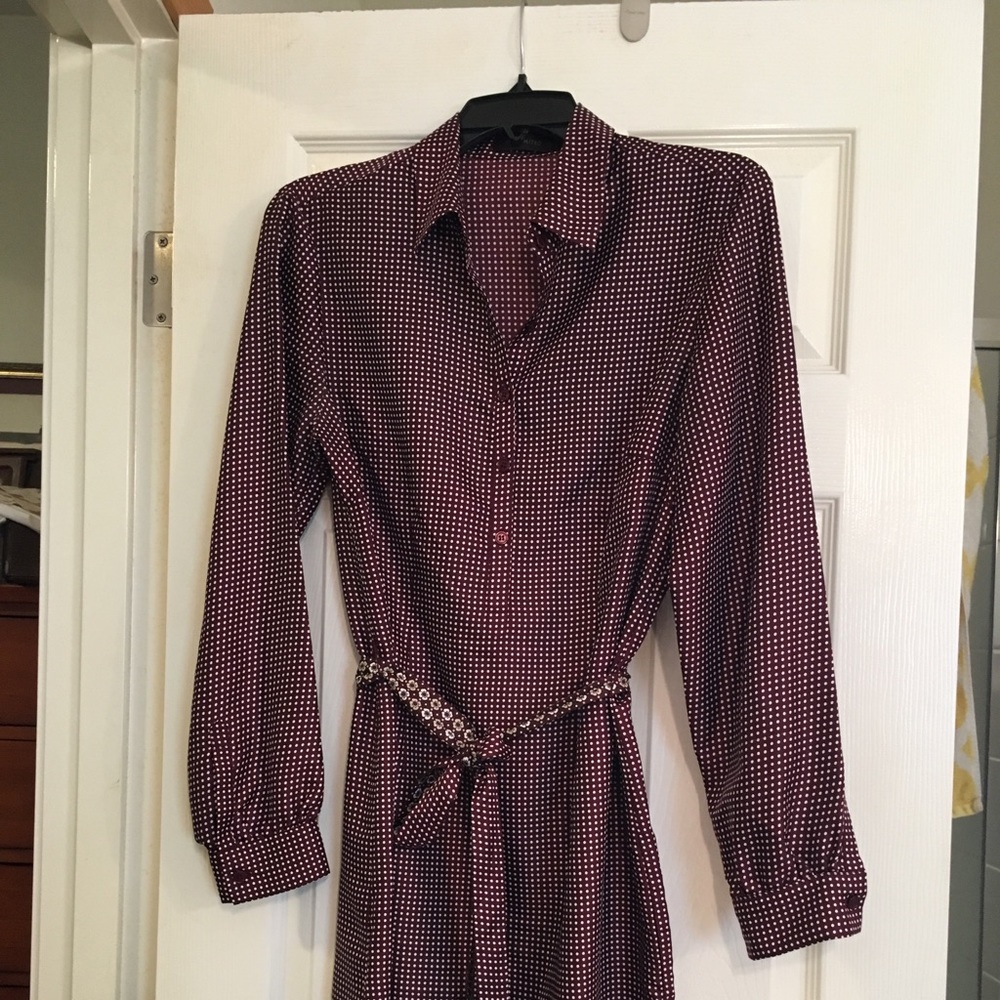 Nice shirtdress!  Lightweight fabric